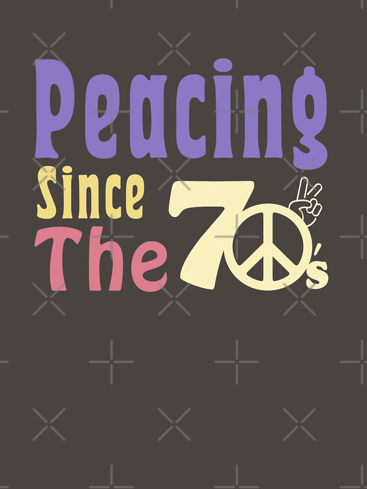 Peacing Since The 70's Colorful by MinimalSketches T-Shirts, Hoodie, Sweatshirt | BlankRebels.com (Image 3)