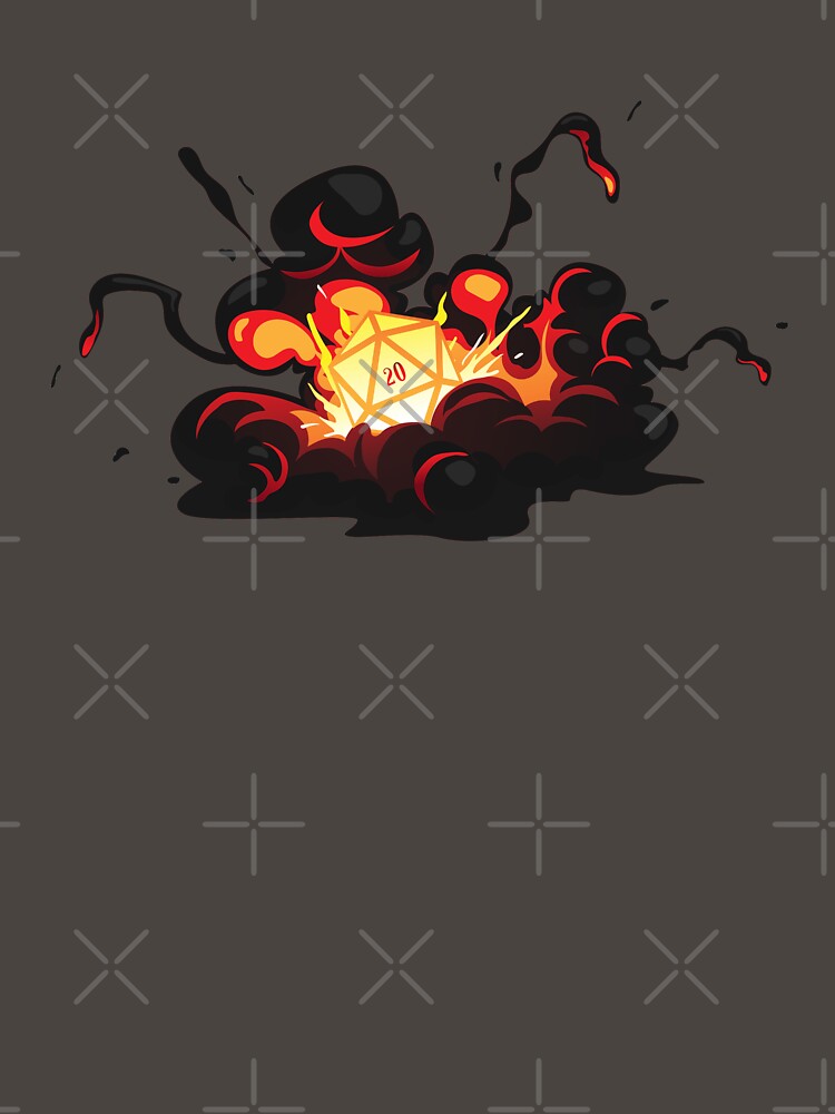 Critical Hit Explosion D20 Dice by pixeptional T-Shirts, Hoodie, Sweatshirt | BlankRebels.com (Image 3)