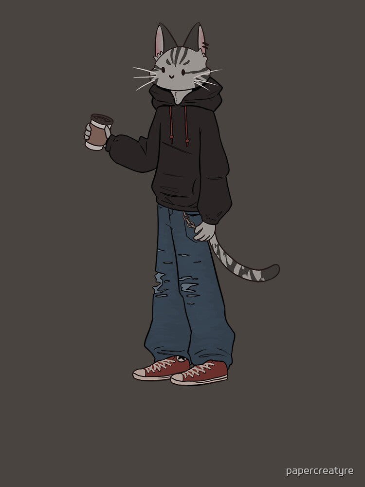 casual cat by papercreatyre T-Shirts, Hoodie, Sweatshirt | BlankRebels.com (Image 3)