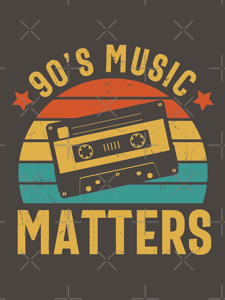 Colorful Retro Old Vintage Design Cassette 90's Music Matters by avinigav T-Shirts, Hoodie, Sweatshirt (Image 3)