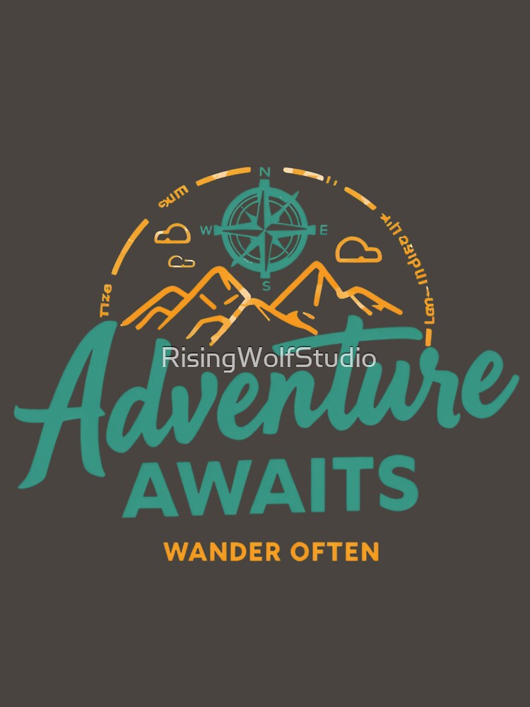 Adventure Awaits, Wander Often by RisingWolfStudio T-Shirts, Hoodie, Sweatshirt | BlankRebels.com (Image 3)