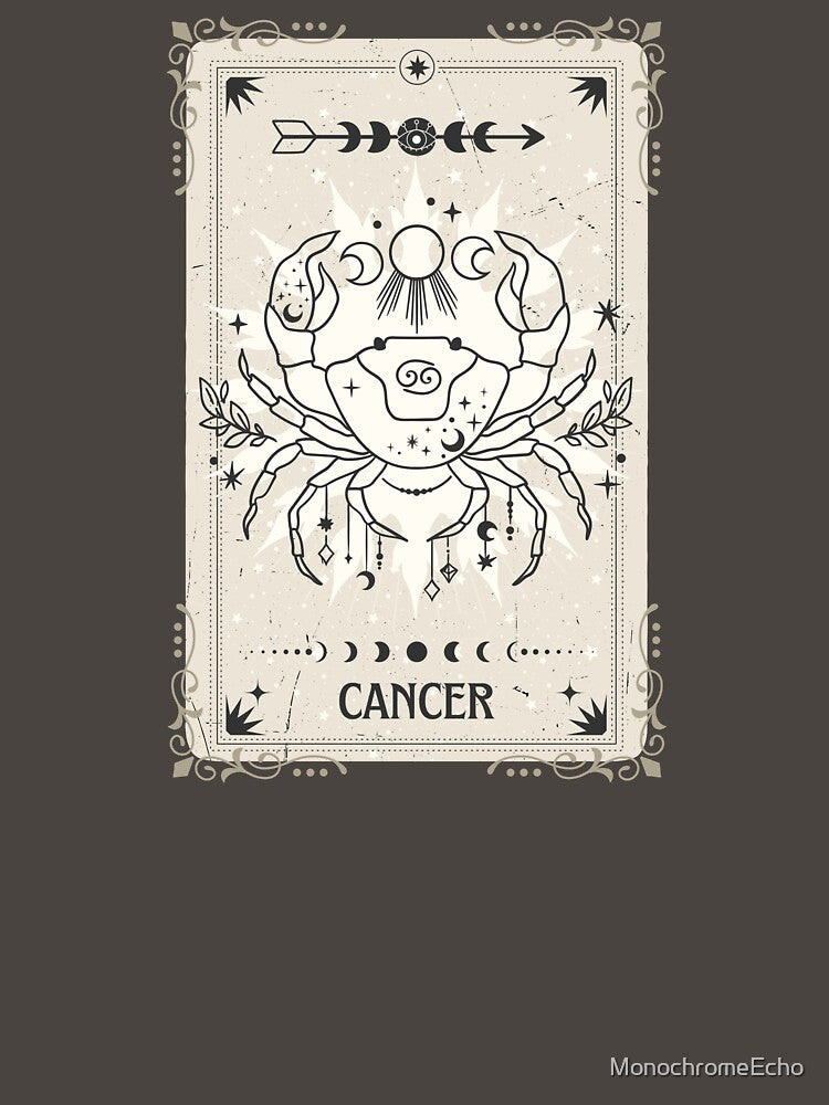 Tarot card Cancer zodiac by MonochromeEcho T-Shirts, Hoodie, Sweatshirt | BlankRebels.com (Image 3)
