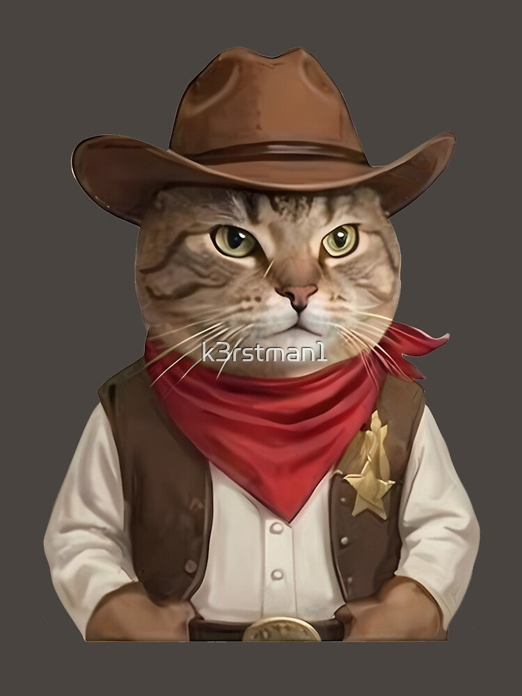 Cowboy Cat by k3rstman1 T-Shirts, Hoodie, Sweatshirt | BlankRebels.com (Image 3)
