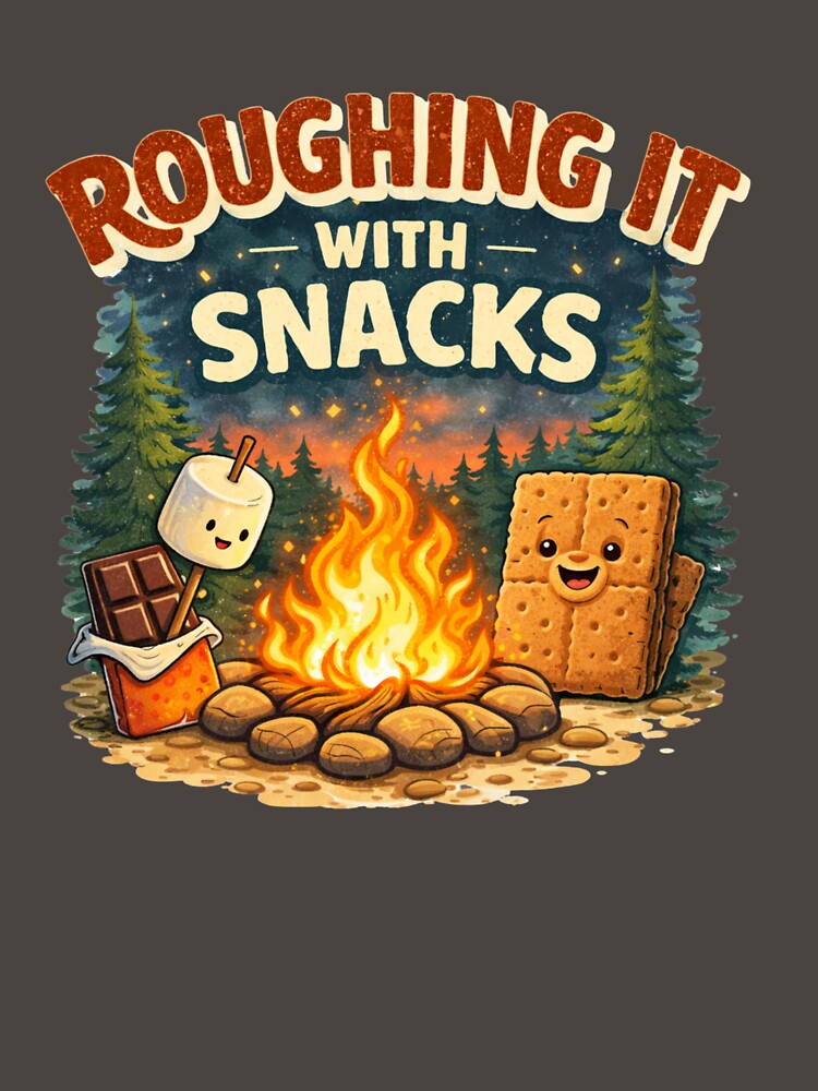 Roughing it with Snacks by PossumsWorkshop T-Shirts, Hoodie, Sweatshirt | BlankRebels.com (Image 3)