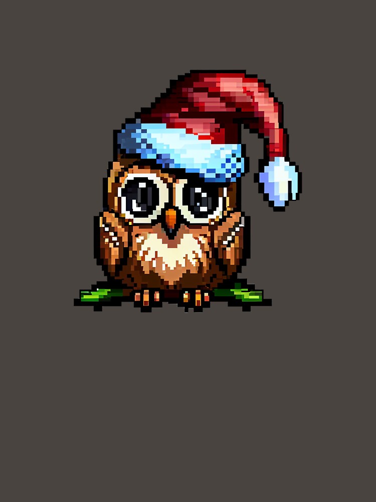 Little christmas owl. by Pixelarium T-Shirts, Hoodie, Sweatshirt | BlankRebels.com (Image 3)