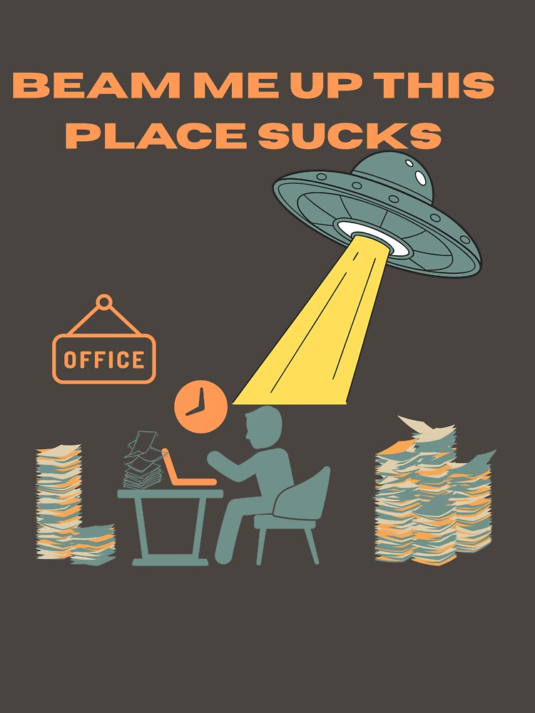 office escape spaceship by AnaPixMar T-Shirts, Hoodie, Sweatshirt | BlankRebels.com (Image 3)