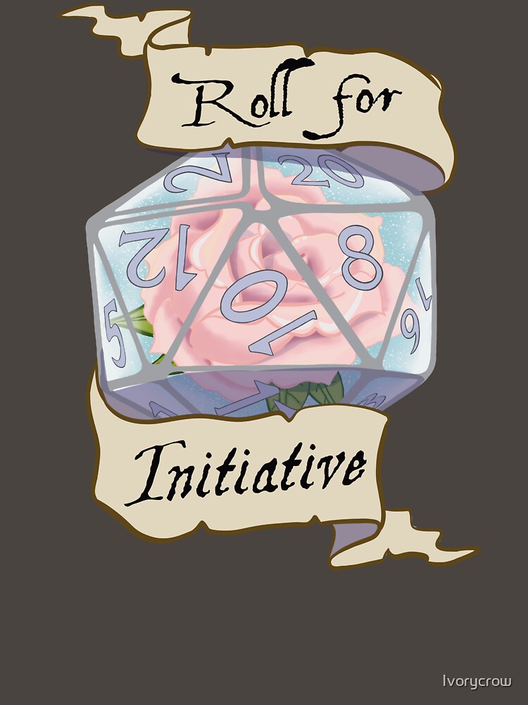 Roll for Initiative Rose d20 by Ivorycrow T-Shirts, Hoodie, Sweatshirt | BlankRebels.com (Image 3)