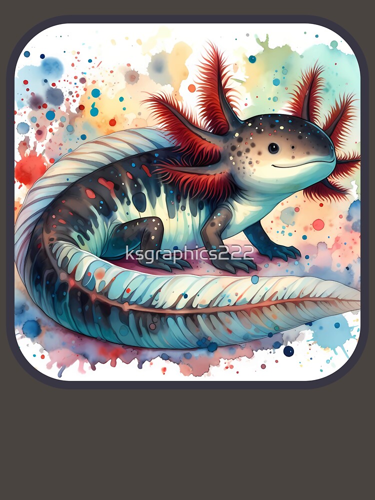 Axolotl Art #62 | Axolotl Lovers by ksgraphics222 T-Shirts, Hoodie, Sweatshirt | BlankRebels.com (Image 3)