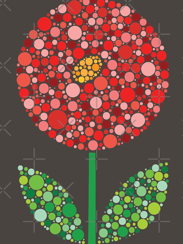 Simple Round Red Dot Flower T-Shirts, Hoodie, Sweatshirt