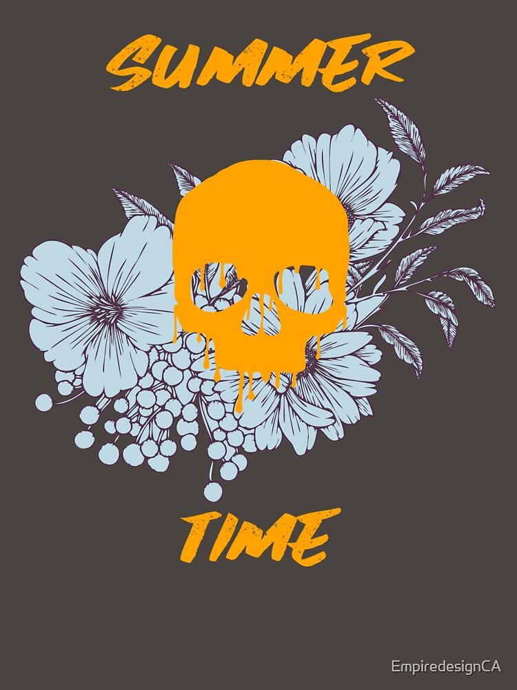 Summer Floral Gothic Skull Custom T-Shirts, Hoodie, Sweatshirt