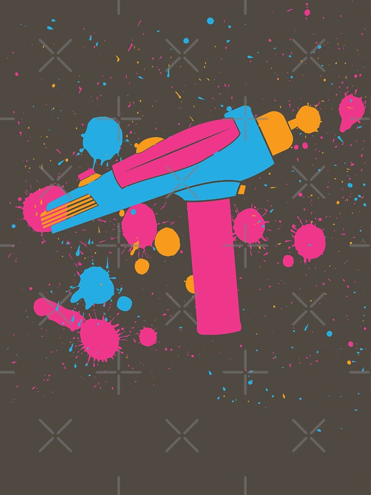 Phaser Paint Splatter (Full Color) by innergeekdesign T-Shirts, Hoodie, Sweatshirt | BlankRebels.com (Image 3)