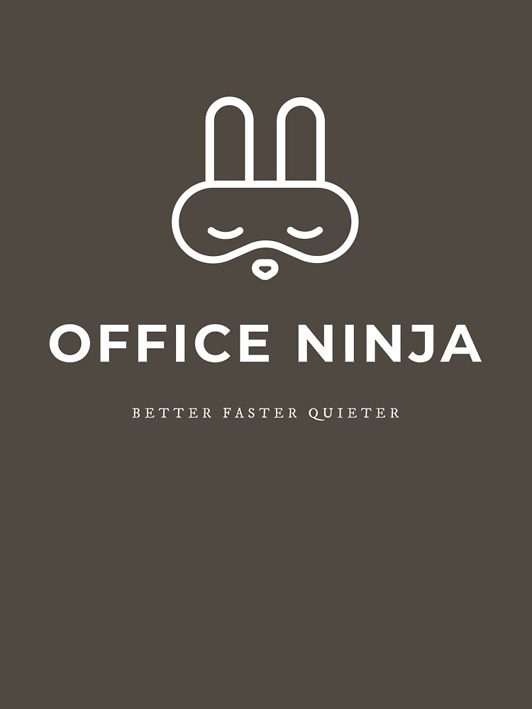 Office Ninja - Better Faster Quieter (white) by NotJustBread T-Shirts, Hoodie, Sweatshirt | BlankRebels.com (Image 3)
