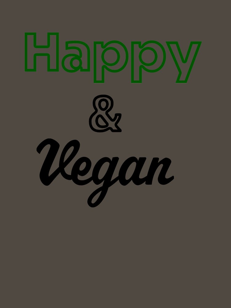 Happy & Vegan by Kajusmcr T-Shirts, Hoodie, Sweatshirt | BlankRebels.com (Image 3)