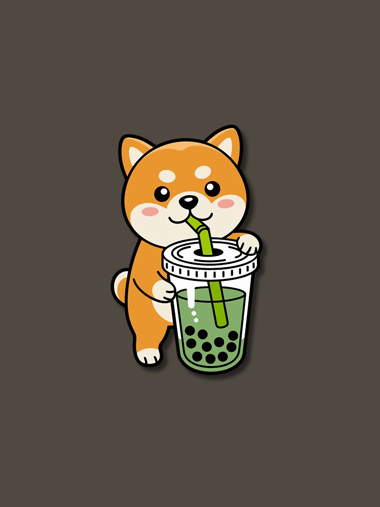 Cute Matcha Boba Dog – Kawaii Bubble Tea Shirt by Kasad Hoodie, Sweatshirt | BlankRebels.com (Image 3)