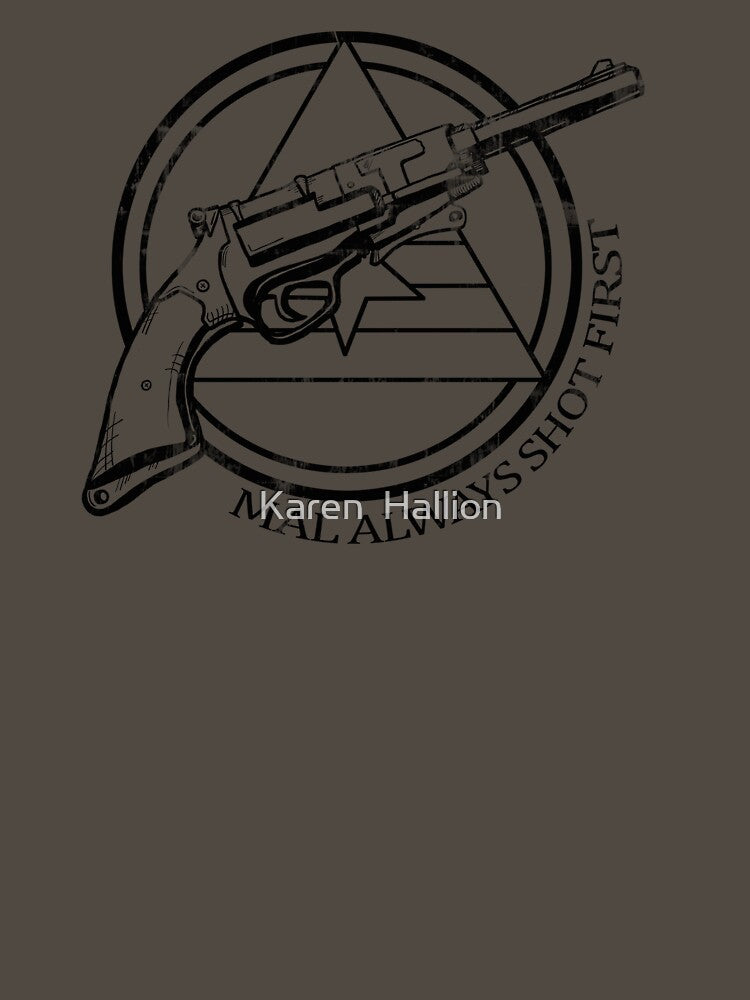 Mal always shot first line version by Karen Hallion Illustration T-Shirts, Hoodie, Sweatshirt | BlankRebels.com (Image 3)