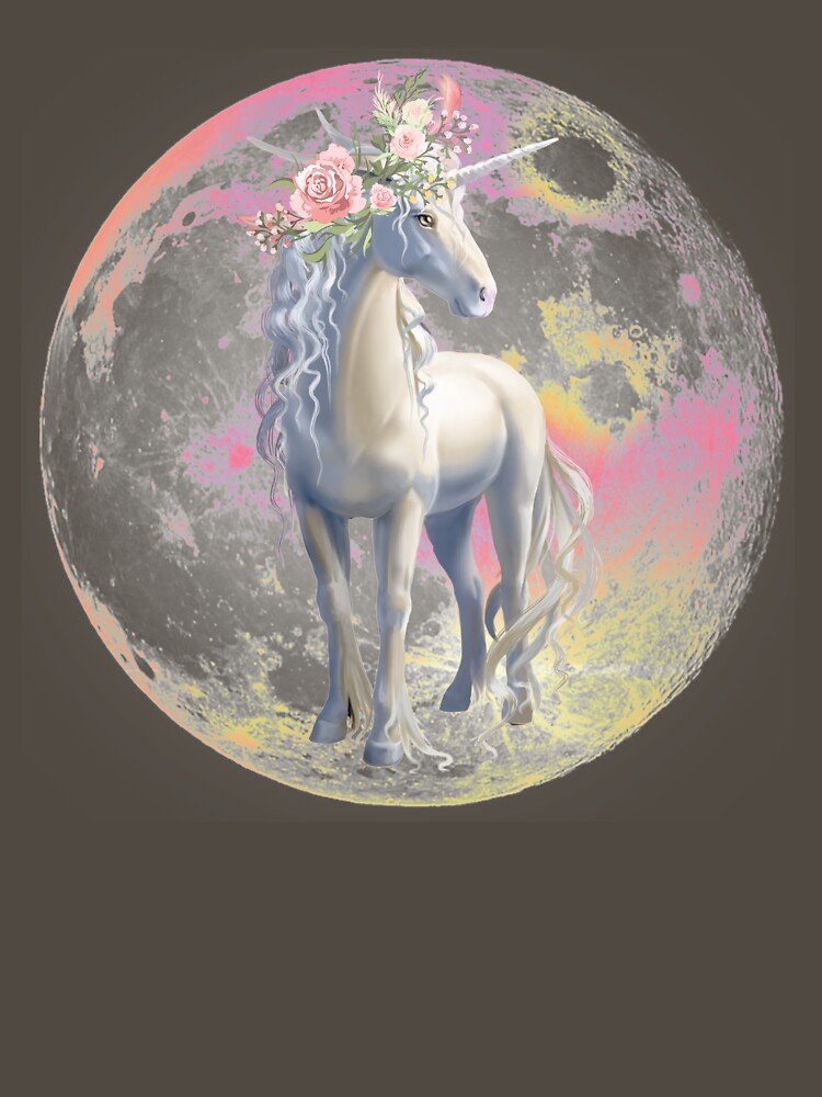 Unicorn On The Moon by Kai-kanjana T-Shirts, Hoodie, Sweatshirt | BlankRebels.com (Image 3)