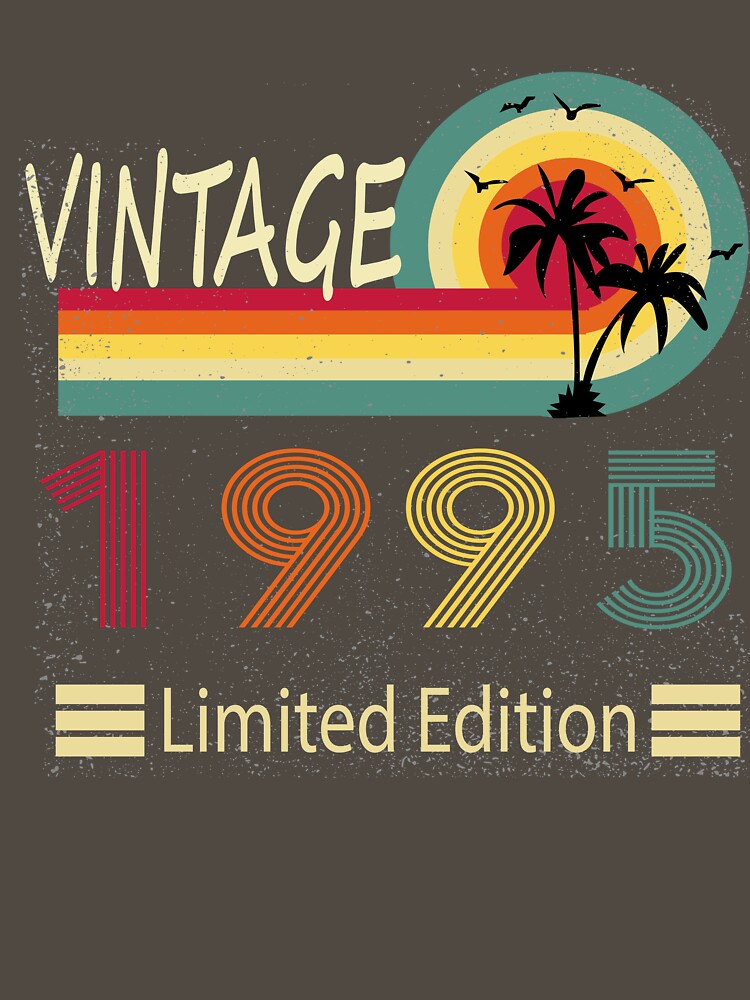 Vintage 1995 Limited Edition - 1995 Birthday 27th Birthday Gift - retro - 27 Year Old Classic by SimoSaladain... (Image 3)