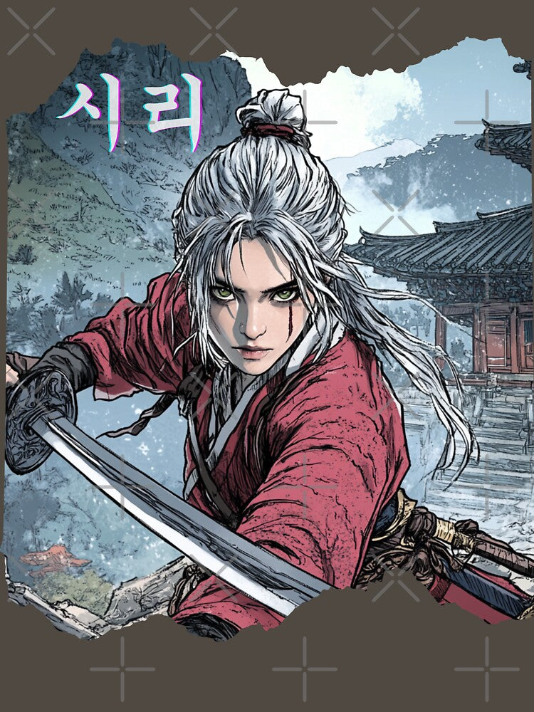 Korean Warrior Ciri – East Meets Continent by Bap & Brew Studio T-Shirts, Hoodie, Sweatshirt | BlankRebels.com (Image 3)