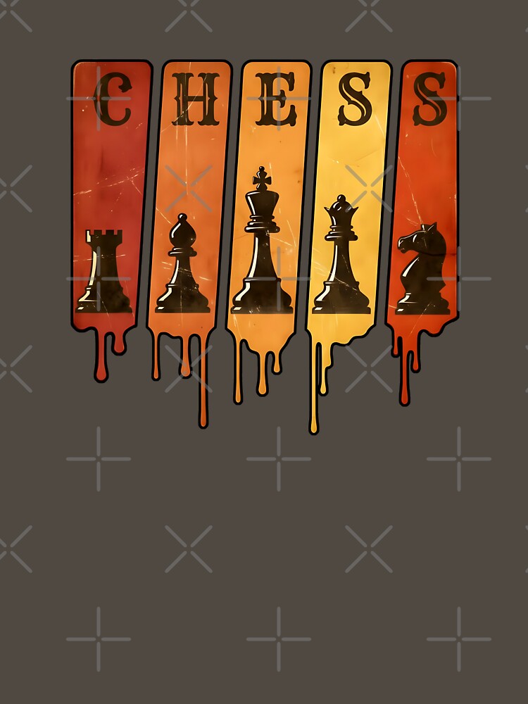 Vintage Melting Chess Pieces - Retro Sunset Silhouette by ifundesign T-Shirts, Hoodie, Sweatshirt | BlankRebels.com (Image 3)