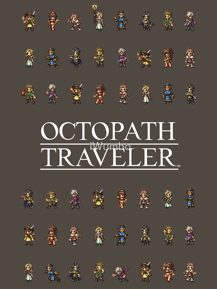 Octopath Traveler Sprites by iWumbo T-Shirts, Hoodie, Sweatshirt | BlankRebels.com (Image 3)