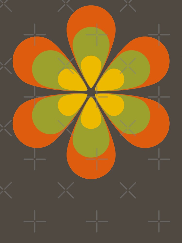 6 Petals Retro Flower by designandclouds T-Shirts, Hoodie, Sweatshirt | BlankRebels.com (Image 3)
