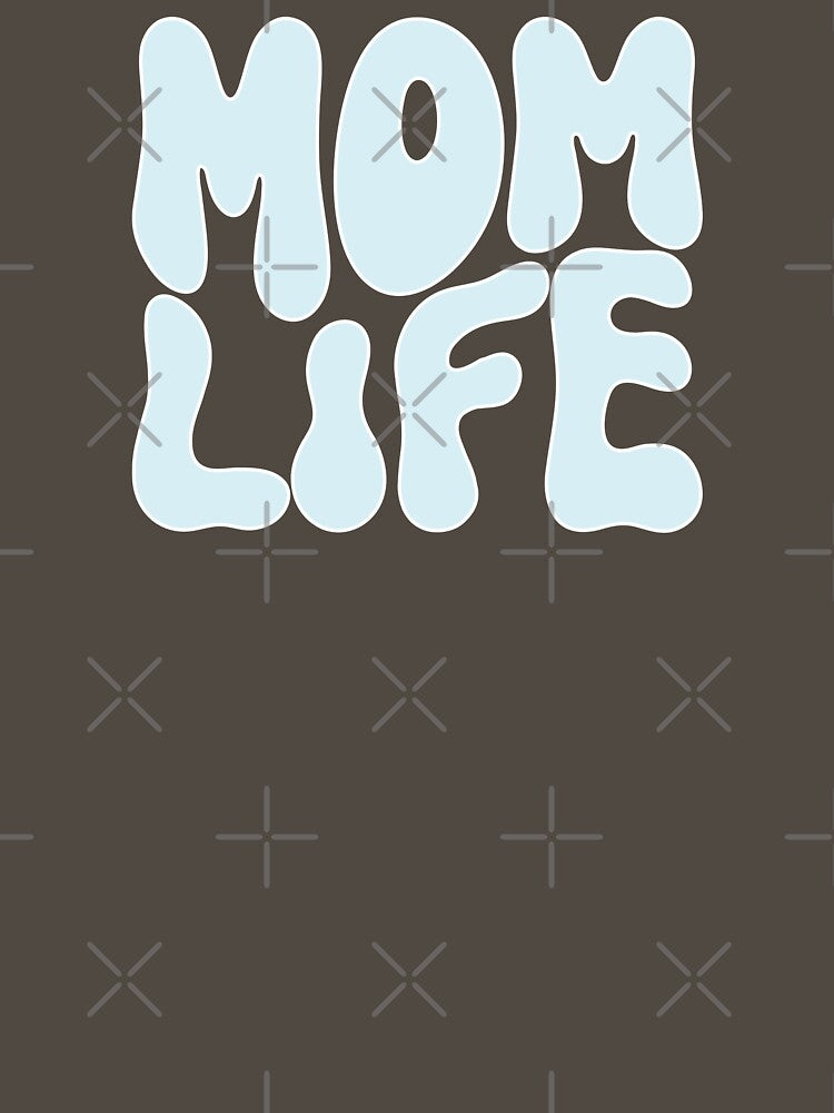 Mom Life Retro Style In Blue And White Lettering by handsoftime2020 T-Shirts, Hoodie, Sweatshirt | BlankRebels.com (Image 3)