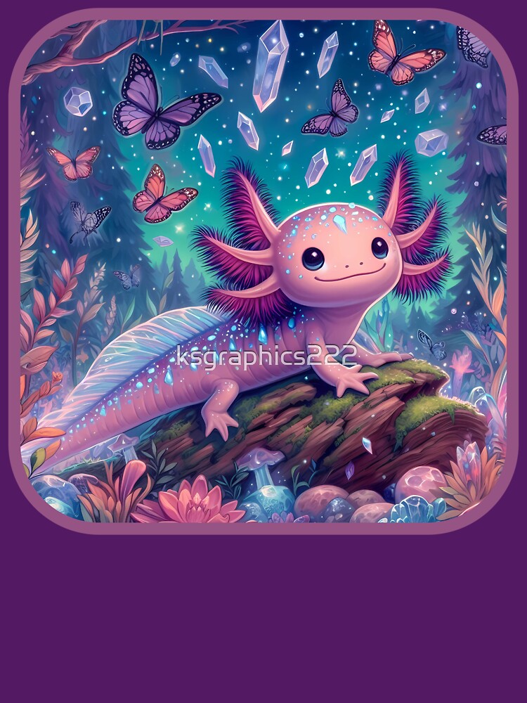 Axolotl Art #55 | Axolotl Lovers by ksgraphics222 T-Shirts, Hoodie, Sweatshirt | BlankRebels.com (Image 3)