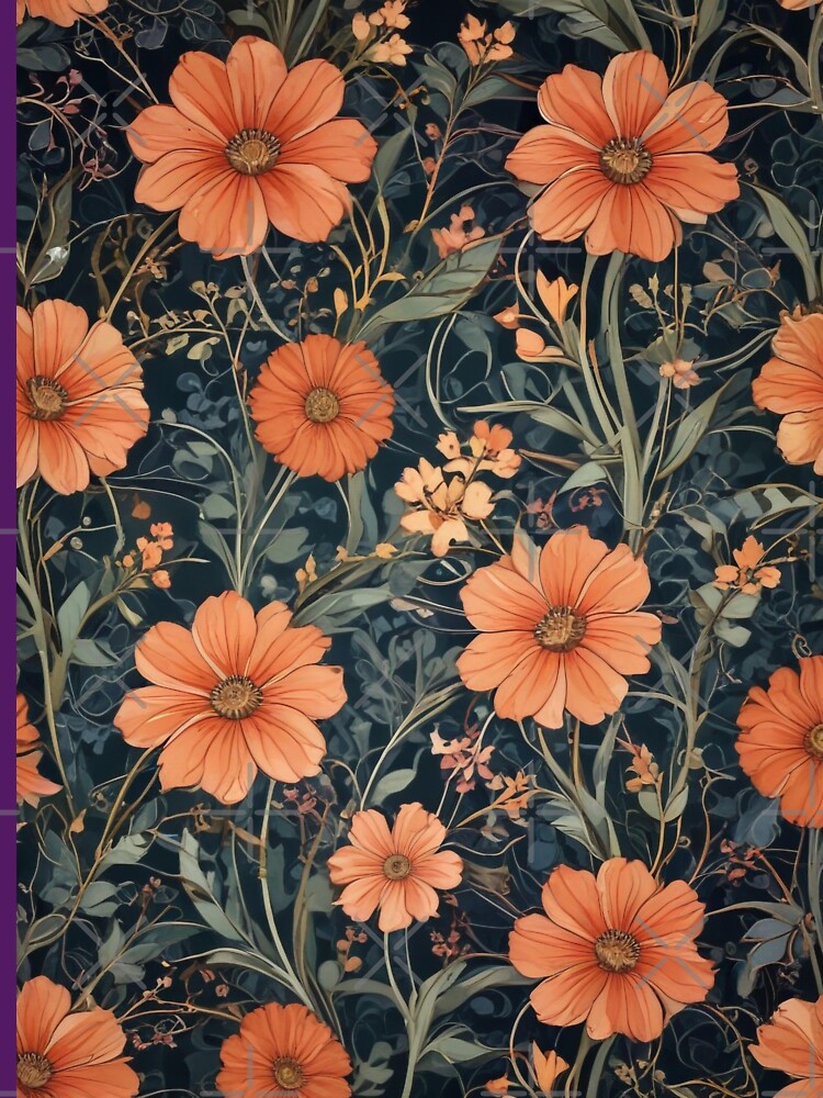 Digital Art Nouveau Florals Pattern Print Design by imanshu T-Shirts, Hoodie, Sweatshirt | BlankRebels.com (Image 3)