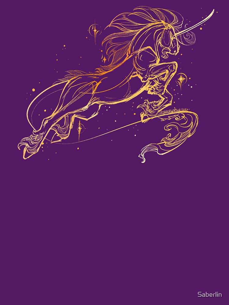 Lustrous Leap Unicorn Celestial Design by Saberlin T-Shirts, Hoodie, Sweatshirt | BlankRebels.com (Image 3)