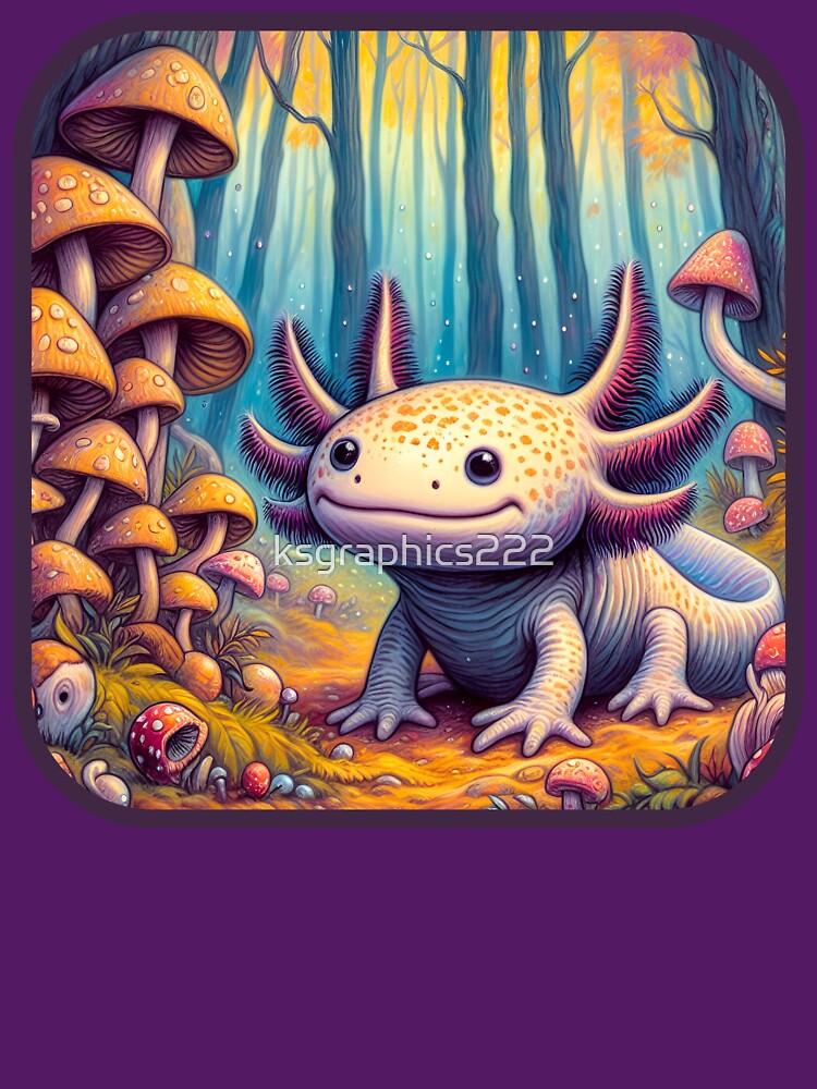 Axolotl Art #42 | Axolotl Lovers by ksgraphics222 T-Shirts, Hoodie, Sweatshirt | BlankRebels.com (Image 3)