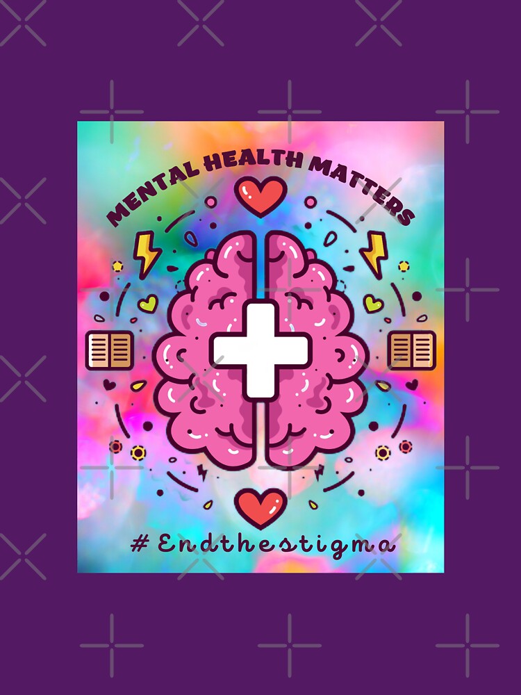 End The Stigma, Mental Health Matters, Mental Awareness Gift T-Shirt by KesDesigns ⭐⭐⭐⭐⭐ Hoodie, Sweatshirt (Image 3)