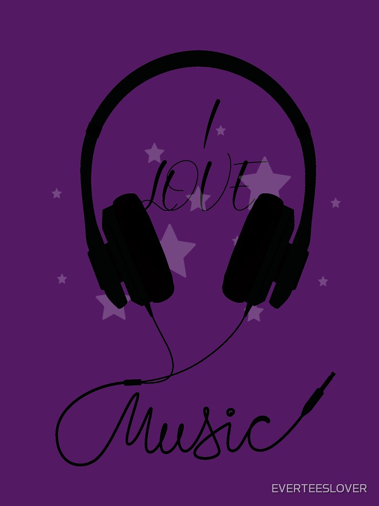 Music Lover Tees, I Love Music T-Shirt by EVERTEESLOVER Hoodie, Sweatshirt | BlankRebels.com (Image 3)