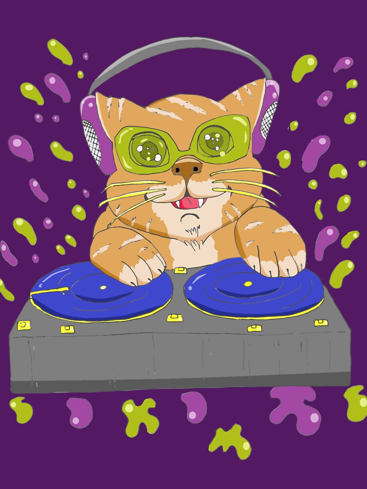 DJ Cat Kawaii by FilMate T-Shirts, Hoodie, Sweatshirt | BlankRebels.com (Image 3)