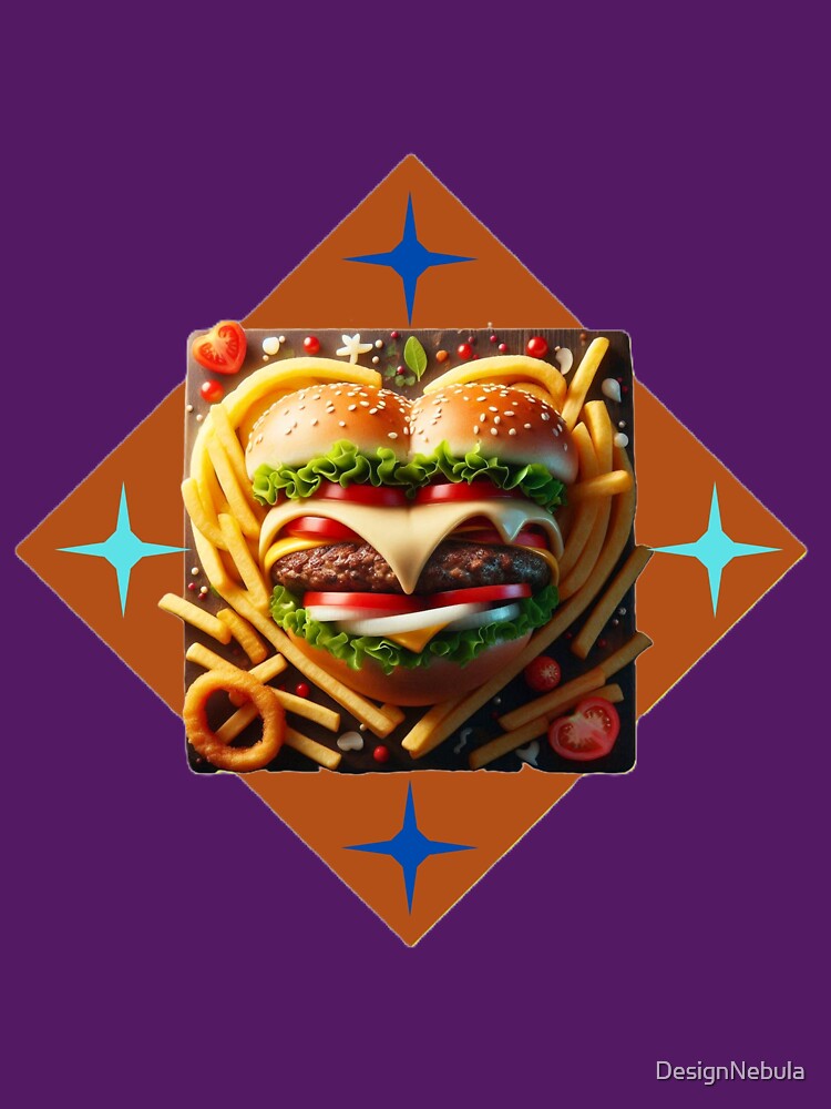 Burger Delight by DesignNebula T-Shirts, Hoodie, Sweatshirt | BlankRebels.com (Image 3)