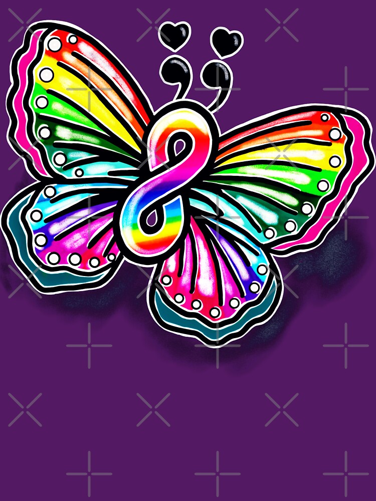 Neurodivergent butterfly by DeLovrly Designs T-Shirts, Hoodie, Sweatshirt | BlankRebels.com (Image 3)