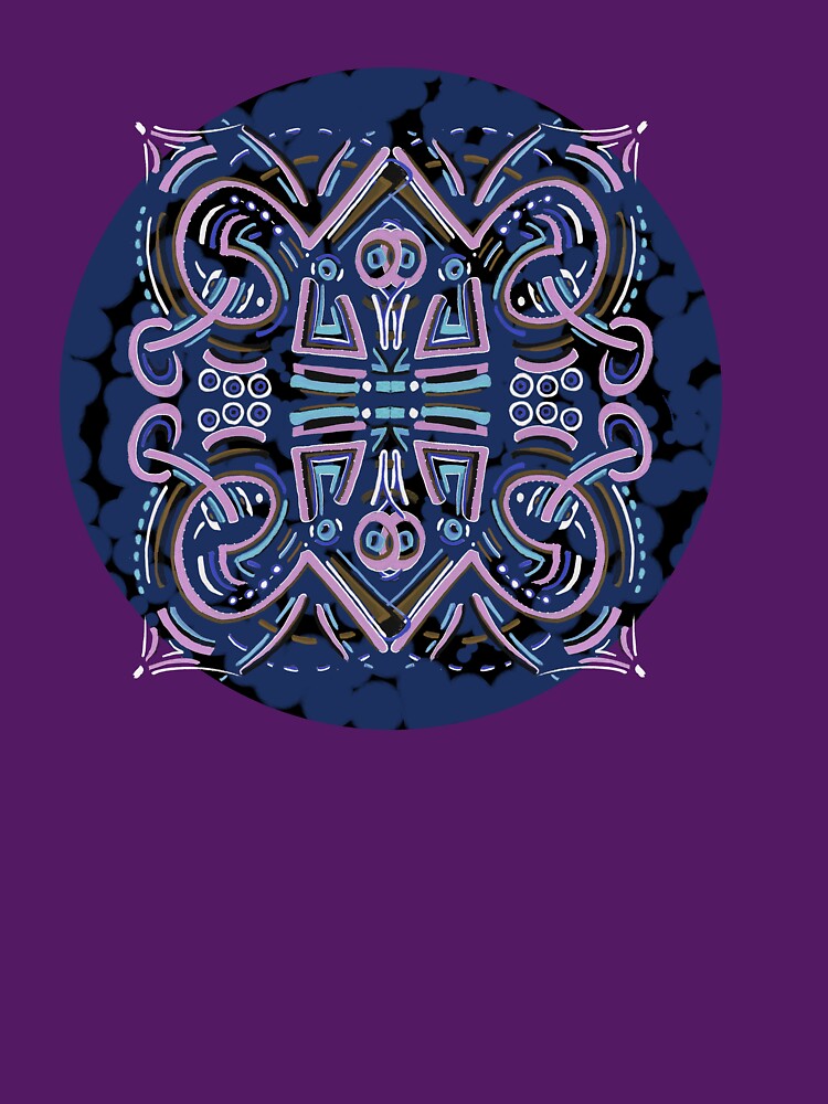 Blue Violet Mandala by Daily Muse