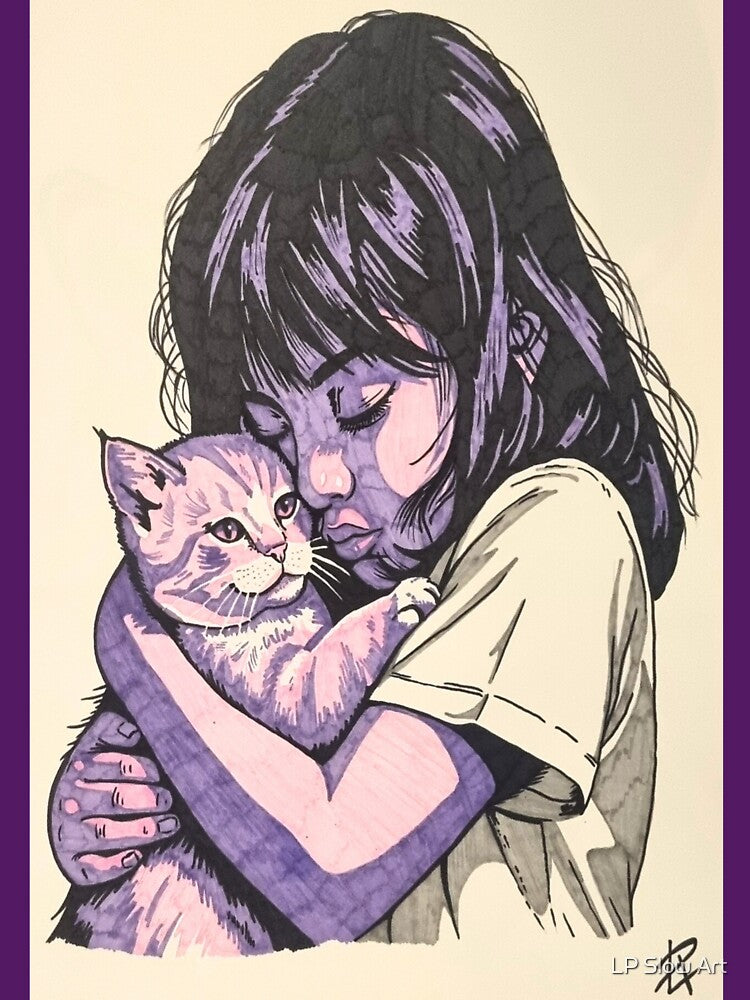 Emotional Pet Lover Illustration by LP Slow Art T-Shirts, Hoodie, Sweatshirt | BlankRebels.com (Image 3)