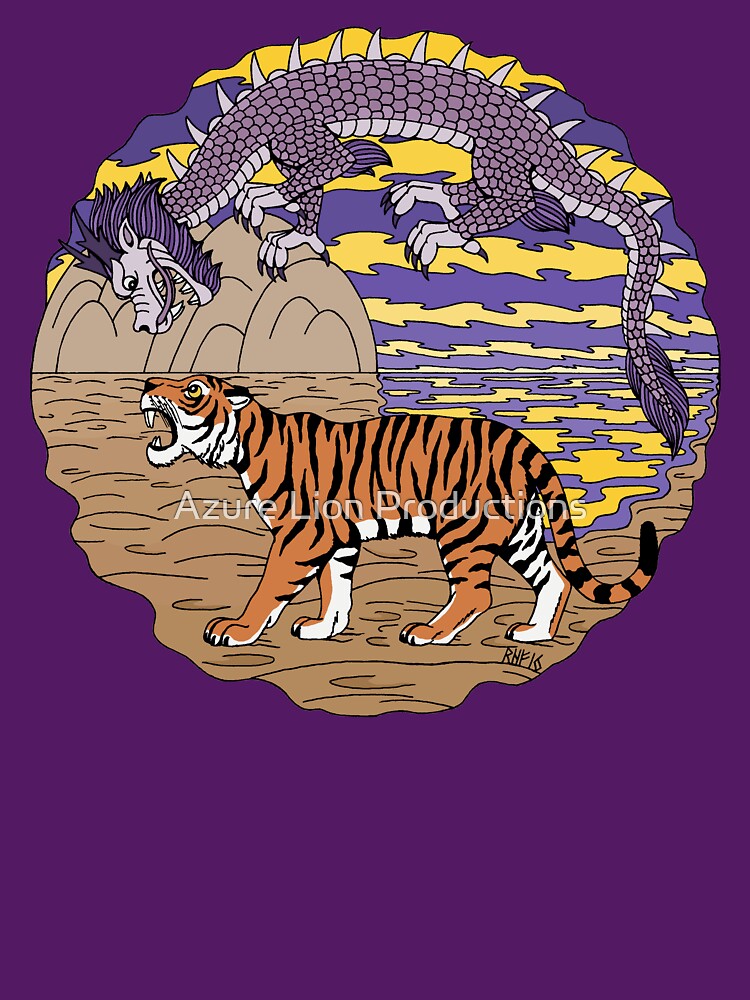 Tiger and Dragon by Azure Lion Productions T-Shirts, Hoodie, Sweatshirt | BlankRebels.com (Image 3)