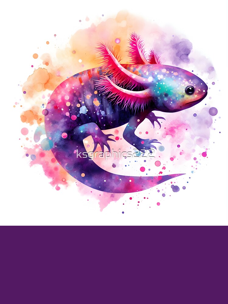Axolotl Art #7 | Axolotl Lovers by ksgraphics222 T-Shirts, Hoodie, Sweatshirt | BlankRebels.com (Image 3)