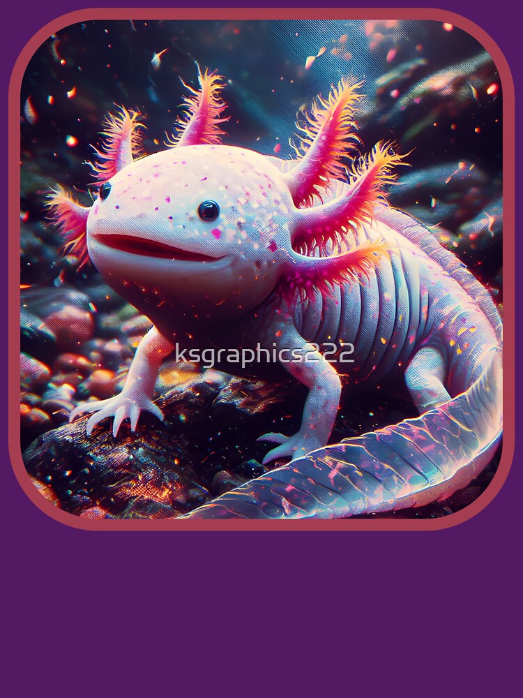 Axolotl Art #33 | Axolotl Lovers by ksgraphics222 T-Shirts, Hoodie, Sweatshirt | BlankRebels.com (Image 3)