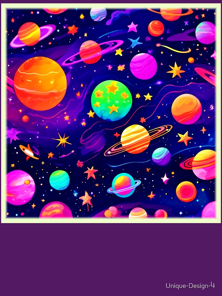 Colorful Space Pattern by Health And Fitness Posts e-Store T-Shirts, Hoodie, Sweatshirt | BlankRebels.com (Image 3)
