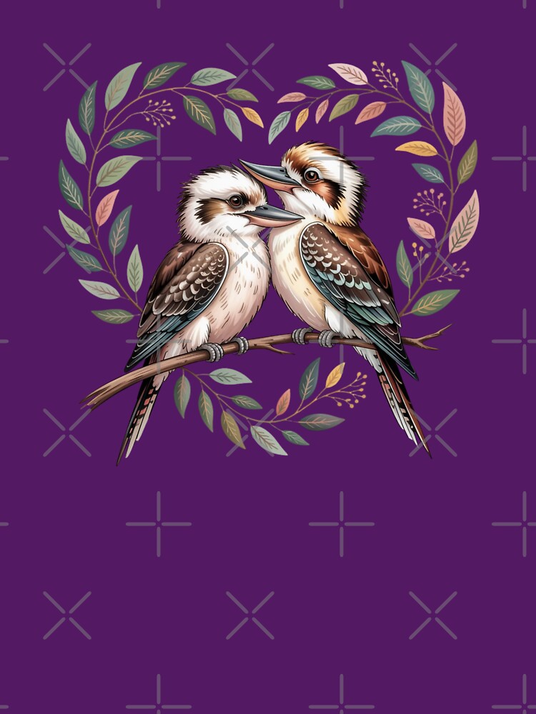 Vintage Kookaburra Heart - Poetcore Aesthetic Australiana by Wennebabs T-Shirts, Hoodie, Sweatshirt (Image 3)