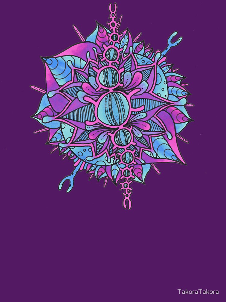 Purple and Blue Doodle Bubble by TakoraTakora T-Shirts, Hoodie, Sweatshirt | BlankRebels.com (Image 3)