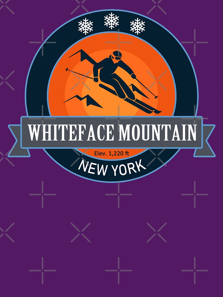Whiteface Mountain New York Skiing Badge by Wanderful-roads T-Shirts, Hoodie, Sweatshirt | BlankRebels.com (Image 3)
