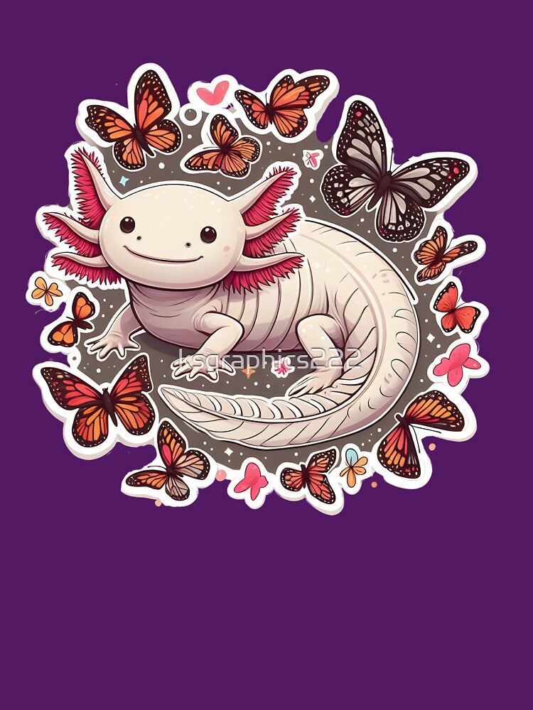 Axolotl Art #117 | Axolotl Lovers by ksgraphics222 T-Shirts, Hoodie, Sweatshirt | BlankRebels.com (Image 3)