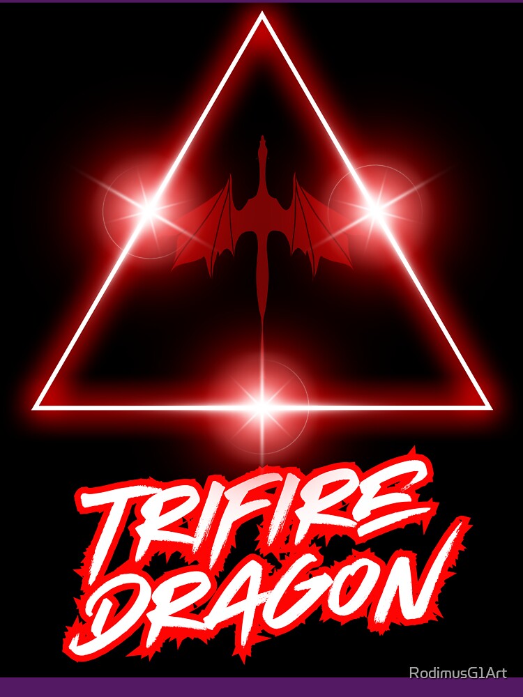 TriFire Dragon by RodimusG1Art T-Shirts, Hoodie, Sweatshirt | BlankRebels.com (Image 3)