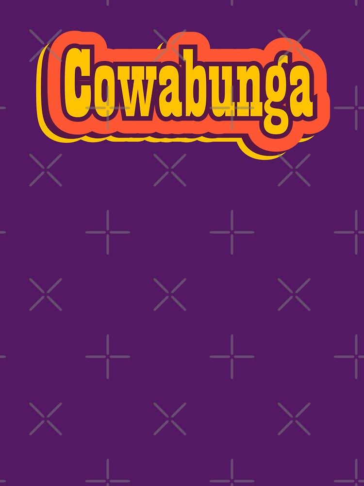 Cowabunga Retro Typography, Vintage Slang Word by ArtNoveltee T-Shirts, Hoodie, Sweatshirt | BlankRebels.com (Image 3)