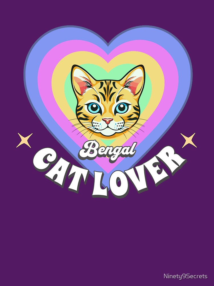 Retro Bengal Cat Lover by Ninety9Secrets T-Shirts, Hoodie, Sweatshirt | BlankRebels.com (Image 3)