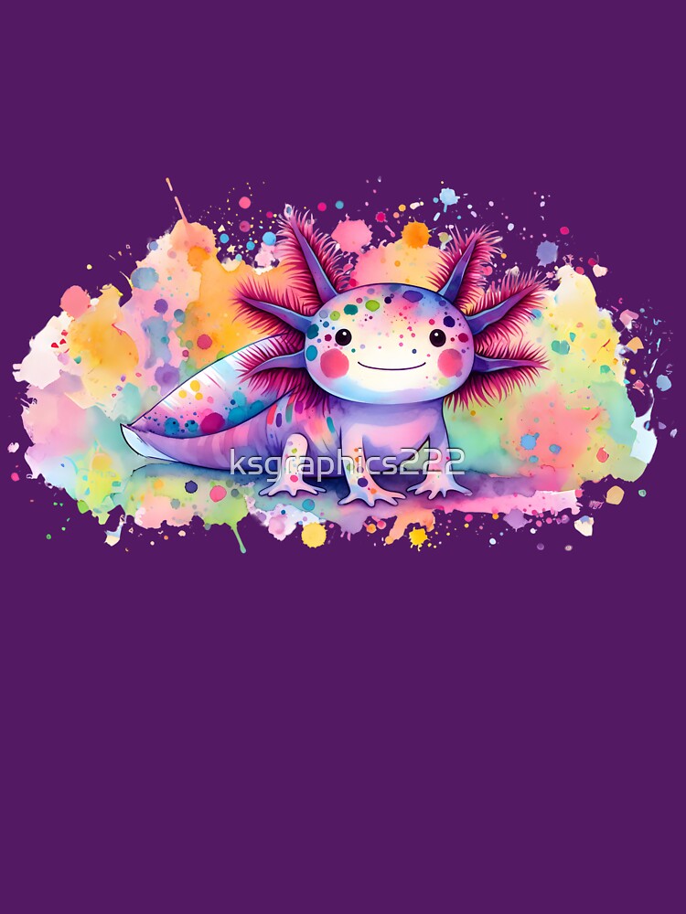 Axolotl Art #107 | Axolotl Lovers by ksgraphics222 T-Shirts, Hoodie, Sweatshirt | BlankRebels.com (Image 3)