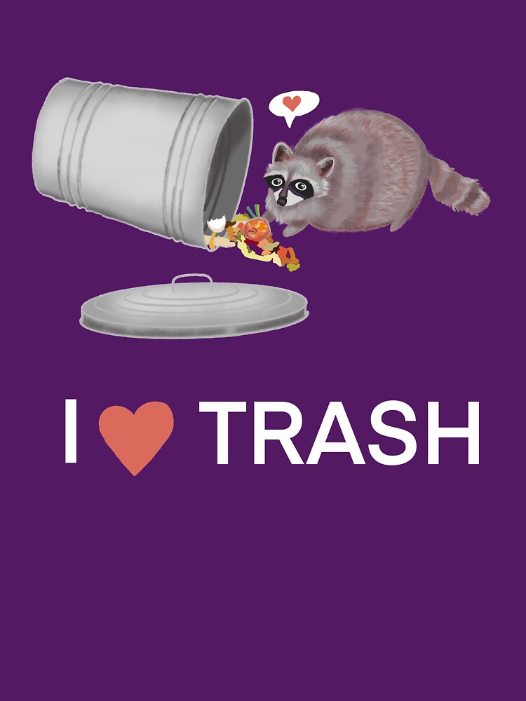 I Heart Trash Panda Raccoon by rachelleybell T-Shirts, Hoodie, Sweatshirt | BlankRebels.com (Image 3)